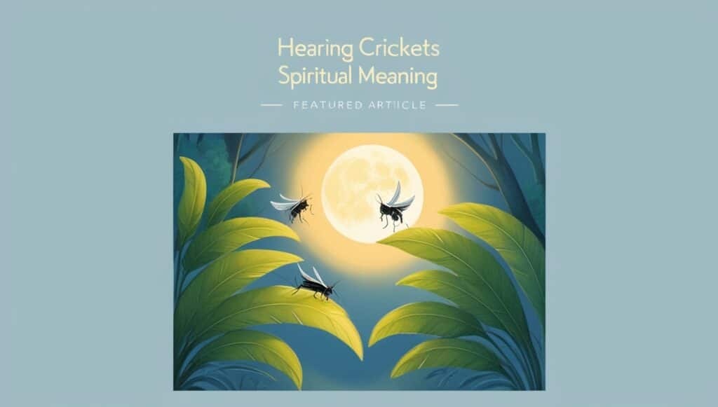 Hearing Crickets Spiritual Meaning and symbolism