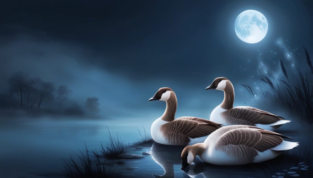 Hearing Geese at Night Meaning