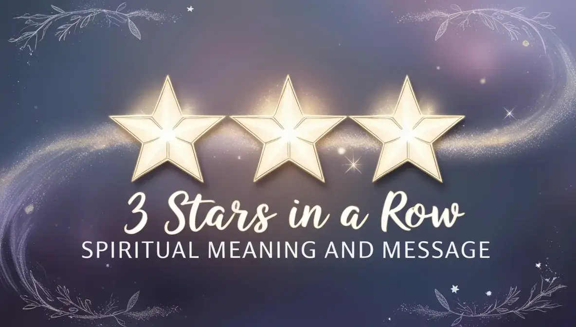 3 Stars in a Row Spiritual Meaning and Message