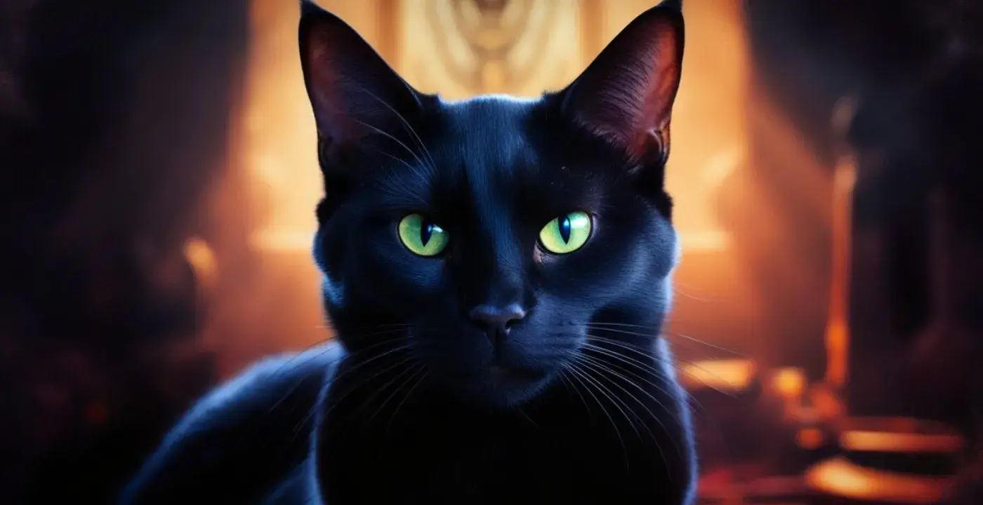 Black Cats with Green Eyes Spiritual Meaning