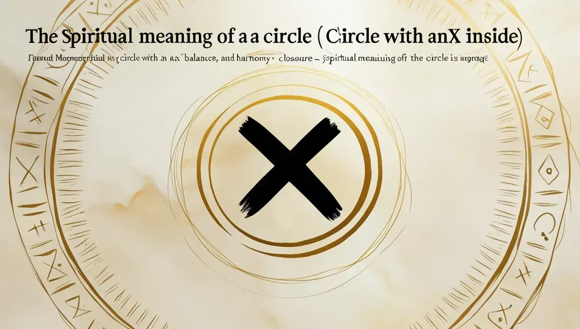 Circle with X Inside Spiritual Meaning