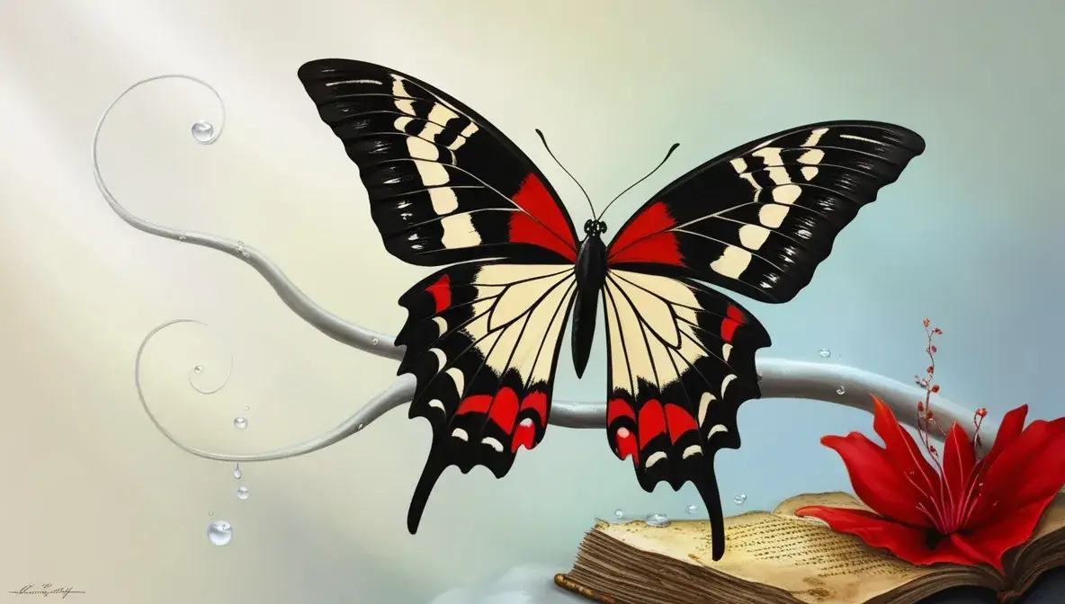 The Black and Red Butterfly in Art and Literature