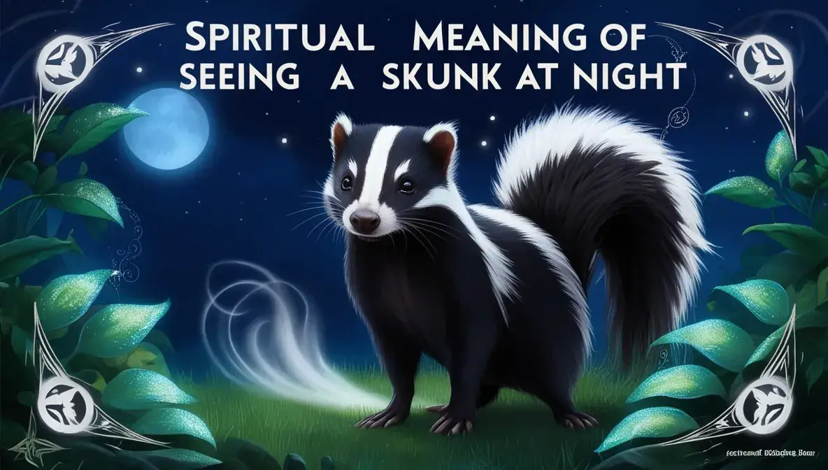 Spiritual Meaning of Seeing a Skunk at Night